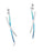 Sheila Fleet Wild Grasses Drop Earrings in Peacock (EE186)