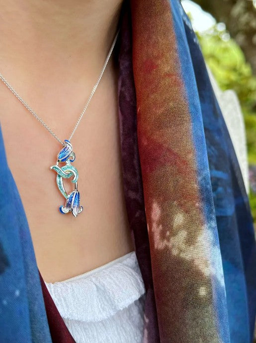 Sheila Fleet Bluebell Pendant Necklace (EP241)