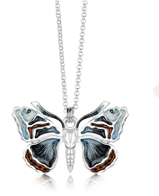 Sheila Fleet Red Admiral Pendant (EP285)