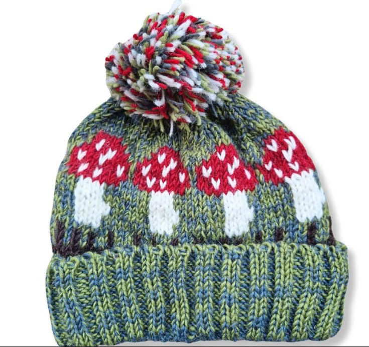 From The Source Mushroom Bobble Hat- Field