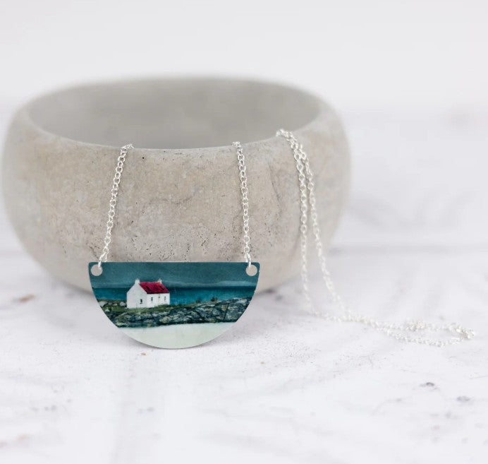 Cath Waters - The Isle Of Barra Aluminium and Silver Small Necklace