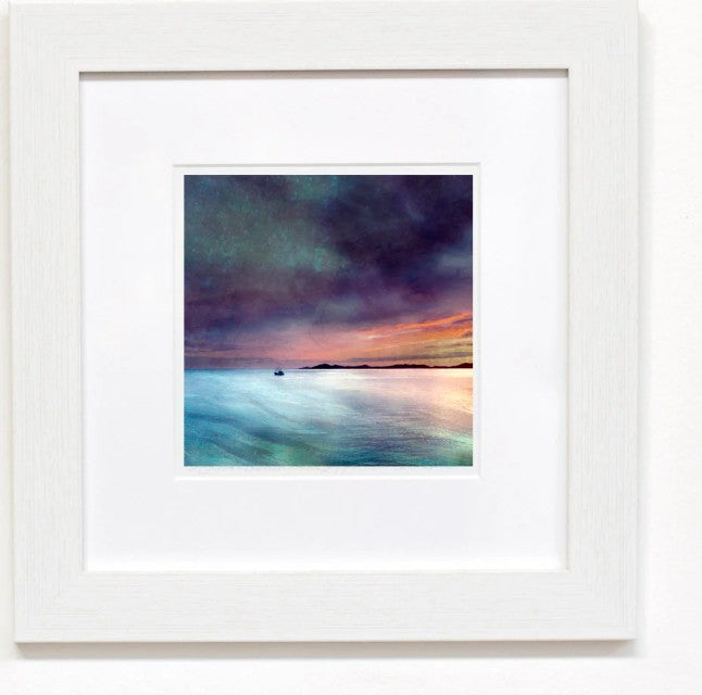Cath Waters - Fishing The Little Minch Giclee Mini Print