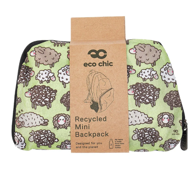 eco chic backpack mini Lightweight Foldable Deer 150mm x 200mm x 40mm SHAMROCK Foldable MINI Backpack School