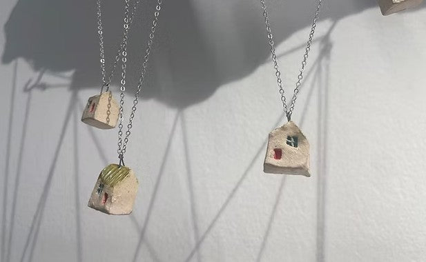 Leamne - Tiny Ceramic Bothy Necklace