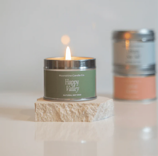 Moonshine Candle Co. - Mini Travel Tin Soy Candle in 'Happy Valley'