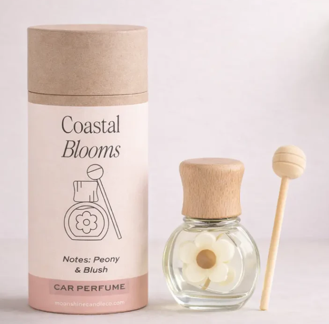 Moonshine Candle Co - Car Perfume in 'Coastal Blooms'