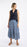 NEW Weird Fish Harini Double Cloth Printed Tiered Skirt - Twilight