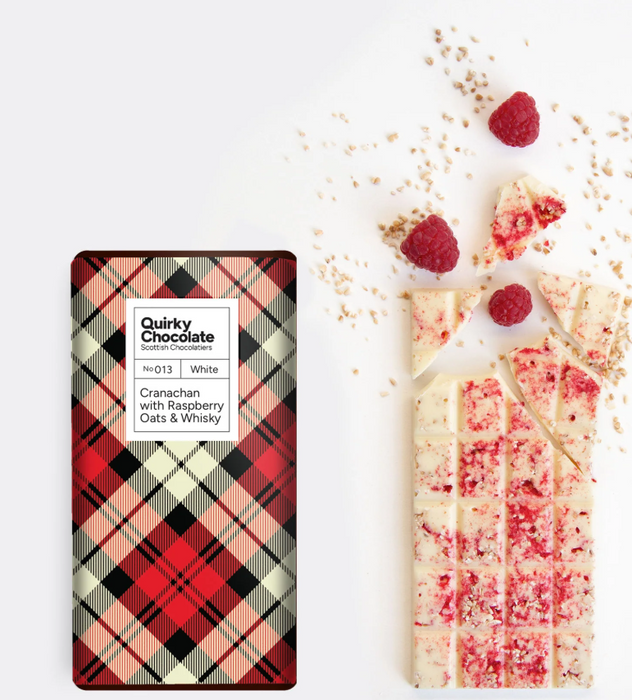 Quirky Chocolate - Cranachan with Raspberry, Oats & Whisky
