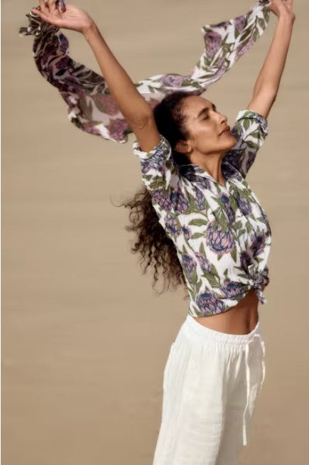 NEW Seasalt Larissa Shirt - Proteas Chalk
