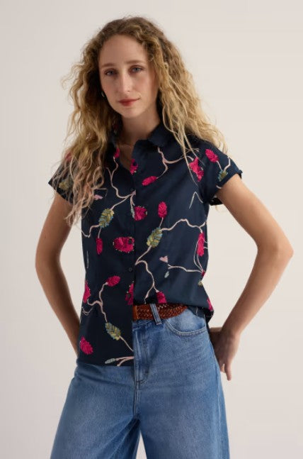 NEW Seasalt Rushmaker Shirt - Bottlebrush Maritime