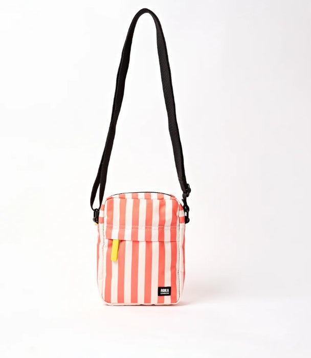 Roka London - Bond Pocket Crossbody Bag - Coral Stripe