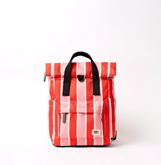 Roka London - Canfield Roll Top Backpack - Seaside Stripe (Small)