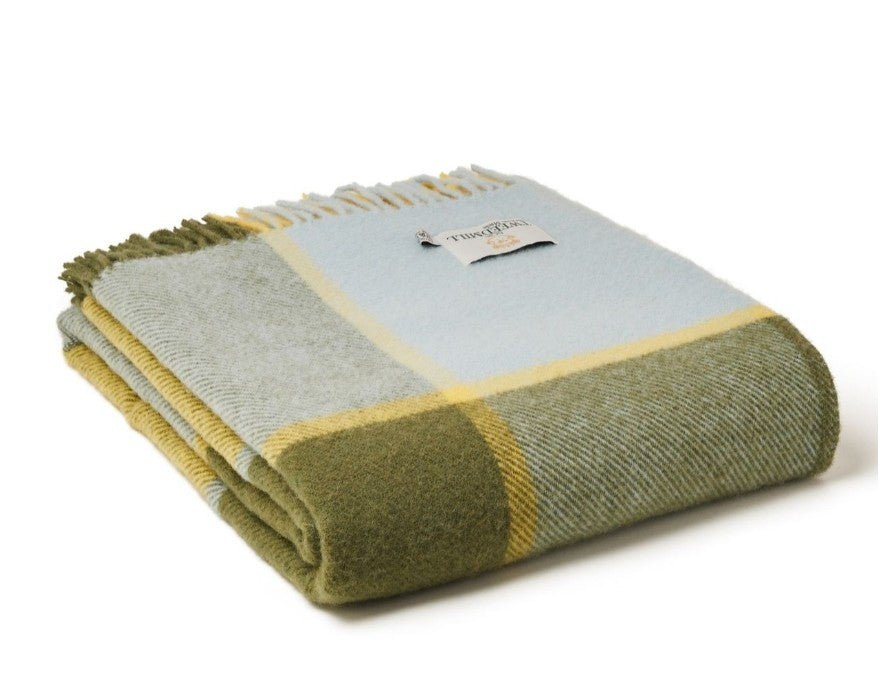 Tweedmill Textiles - Lifestyle Knee Rug - Block Check Lemon