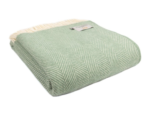 Tweedmill Textiles - Lifestyle Knee Rug - Fishbone Sea Green