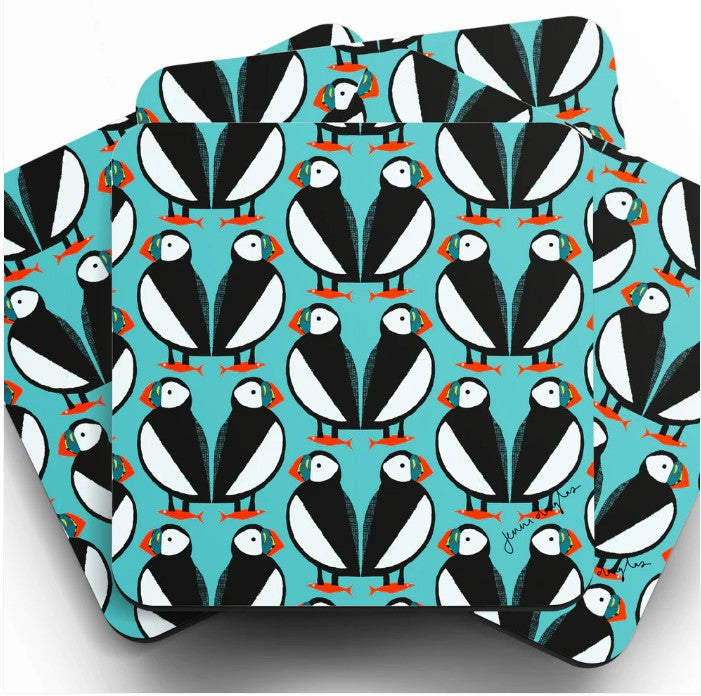 Jenni Douglas - Puffin  Coaster