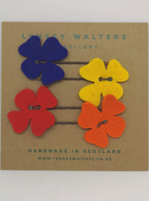 Lynsey Walters - Set of 4 Flower Hairslides
