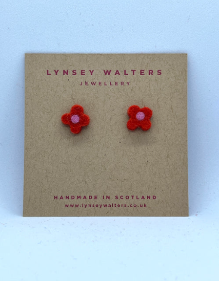 Lynsey Walters - Tiny Retro Flower Studs