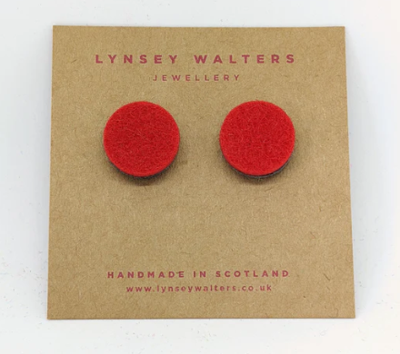 Lynsey Walters - Colourful Felted Studs