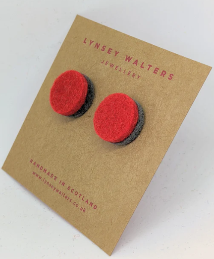 Lynsey Walters - Colourful Felted Studs