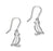 Fluke Jewellery - Puffin Drop Silver Earrings (FE42)