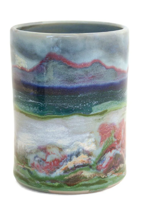 Highland Stoneware Utensil Holder/Vase/Wine Cooler - Sunset