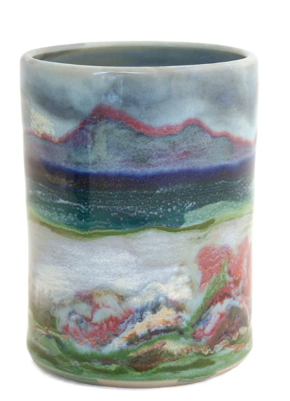 Highland Stoneware Utensil Holder/Vase/Wine Cooler - Sunset
