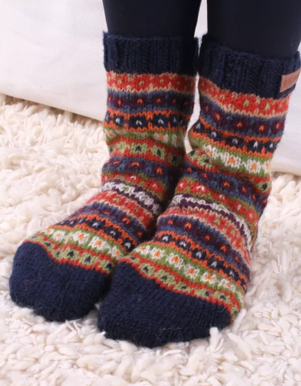 Pachamama - Colorado Knitted Fair Isle Sofa Socks