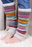 Pachamama - Villarica Colourful Dotty Stripe Leg Warmers