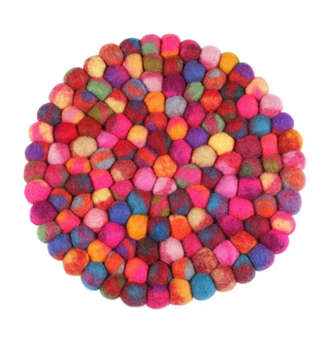 Pachamama - Woodstock Felted Wool Spiral Trivet
