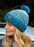 Pachamama - Cotopaxi Knitted Women's Bold Stripe Bobble Hat in 'Teal'