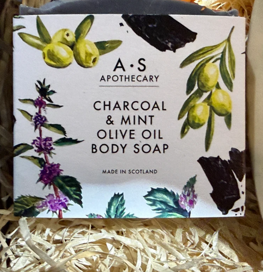 A.S. Apothecary - Mint and Charcoal Olive Oil Hand and Body Soap