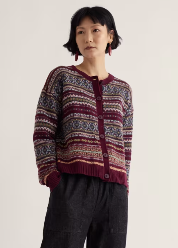 NEW Seasalt Copperhouse Cardigan - Larkspur Dark Hellebore
