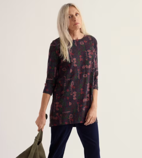 NEW Seasalt Shore Foraging Tunic - Sculpted Shapes Dried Rose