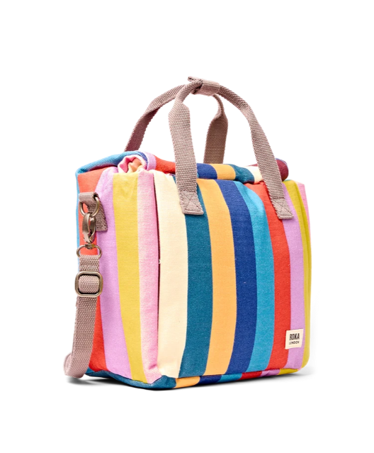 Roka London - Hampstead Lunch Bag in Wide Multi Stripe