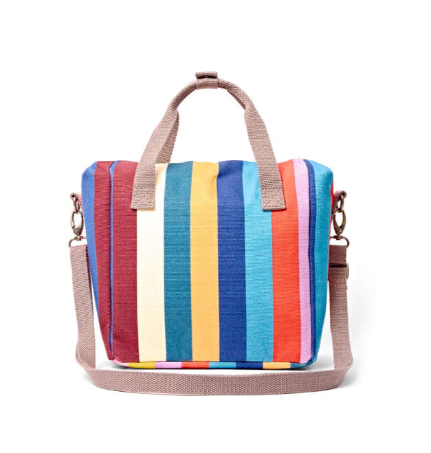 Roka London - Hampstead Lunch Bag in Wide Multi Stripe