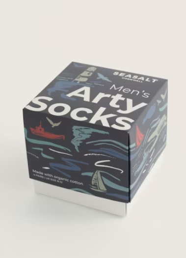 NEW Seasalt Men's Arty Socks - Harbour Mix