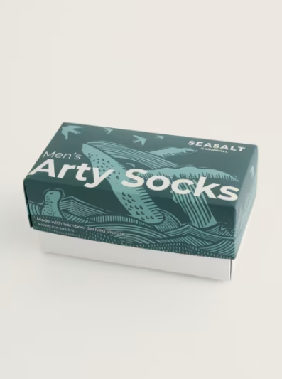 NEW Seasalt Men's Arty Socks - Cornish Creatures Dowr Mix