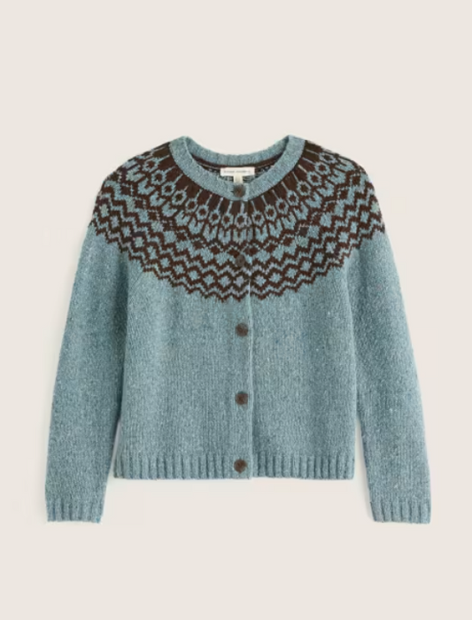 NEW Seasalt Port Kinnis Merino Cardigan - Wag Tail Lichen Seedbed