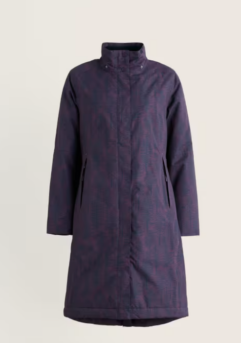 NEW Seasalt Janelle Waterproof Raincoat - Birch Forest Loganberry