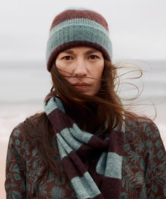 NEW Seasalt Boswyn Mohair Blend Hat - Hare bell Seedbed Dune Grass