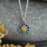 NEW Sheila Fleet Daisies at Dawn Petite Enamel Pendant in 'SCAA' colourway (EPX234-SCAA)