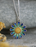 NEW Sheila Fleet Daisies at Dawn Small Enamel Pendant in Shallows (EPX233-SCAA)