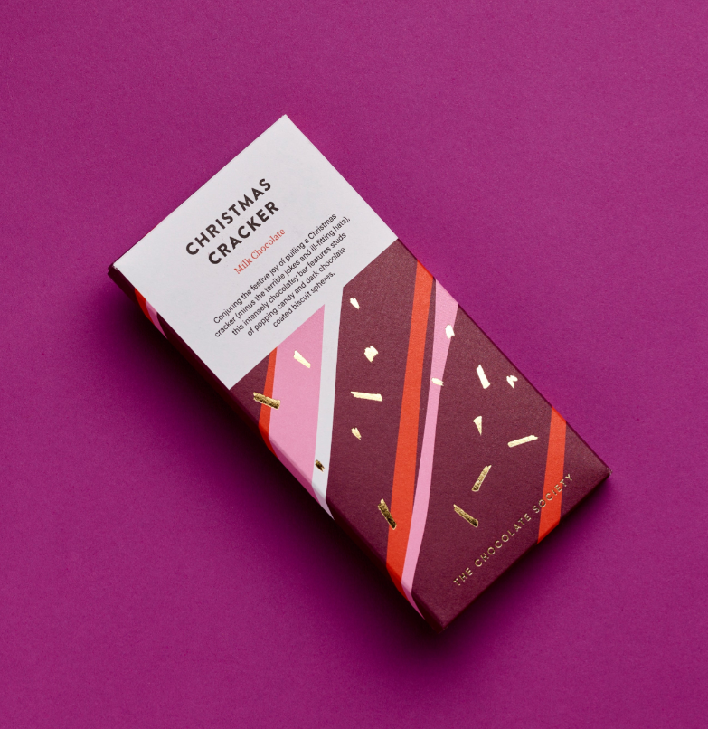The Chocolate Society - Christmas Cracker Chocolate Bar