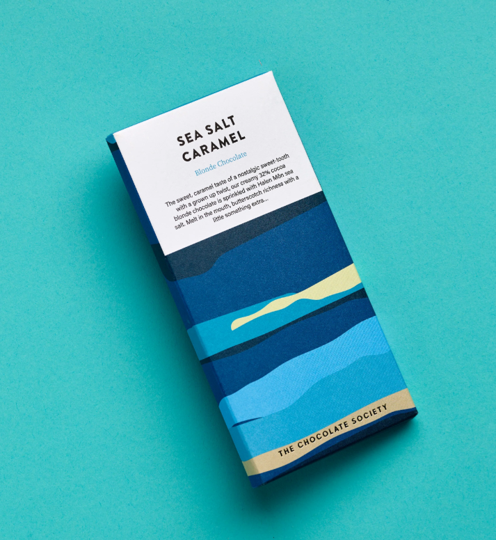 The Chocolate Society - Sea Salt Caramel Chocolate Bar