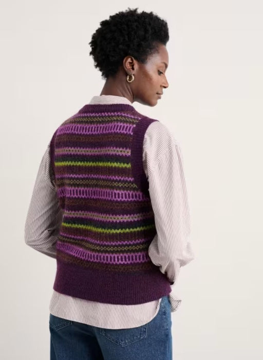 NEW 25% OFF Seasalt Annik Vest - Modernist Grape Oak Mix