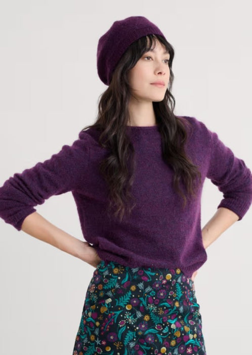 NEW Seasalt Needle Tip Beret - Grape