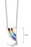 Sheila Fleet Rainbow Enamel Pendant Necklace in Sterling Silver (EP121)