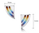 Sheila Fleet Rainbow Small Enamel Stud Earrings in Sterling Silver (EE0121)