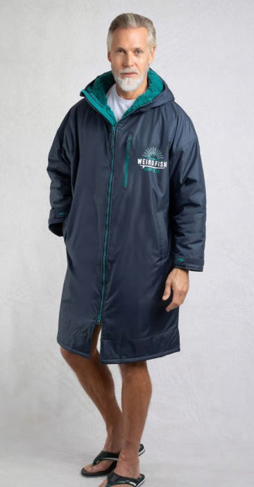 NEW 25% OFF Weird Fish Atlantic Waterproof Robe - Blue Surf