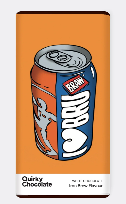 Quirky Chocolate - Iron Brew 'I Love Bru' Chocolate
